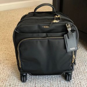Tumi Osona Compact Carry On Roller Bag- Black/gold